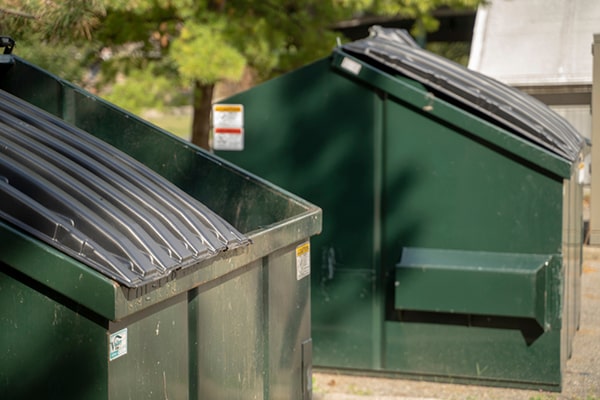 commercial dumpsters can handle most non-hazardous waste, but there are restrictions on certain items like electronics and chemicals